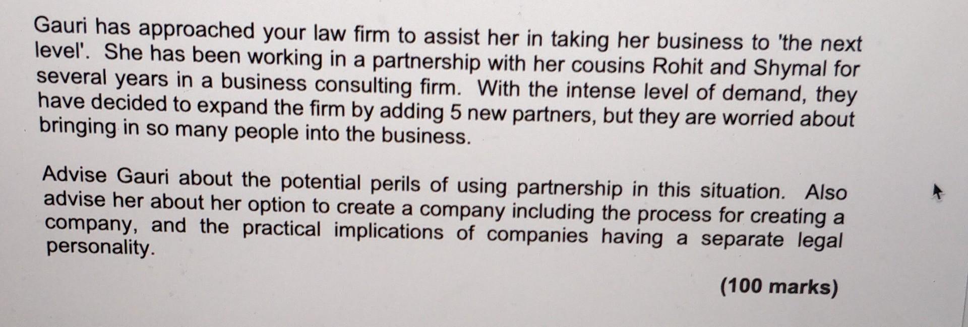 solve the question using IRAC METHOD. WORD LIMIT: