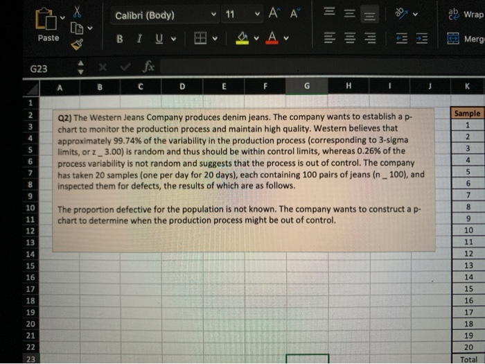 ||| ab 11 A A Calibri (Body) = ab Wrap Paste BIU