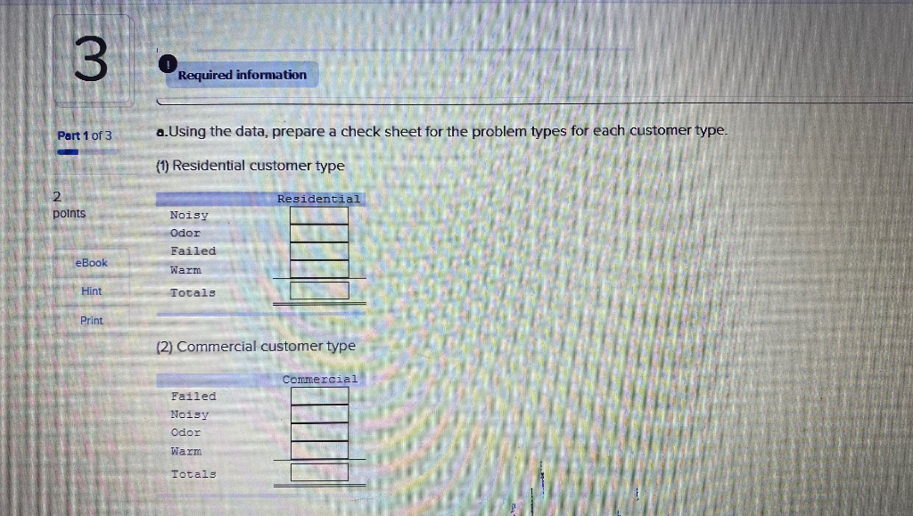 3 Required information Part 1 of 3 a. Using the