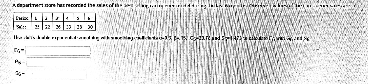 STEEL A department store has recorded the sales