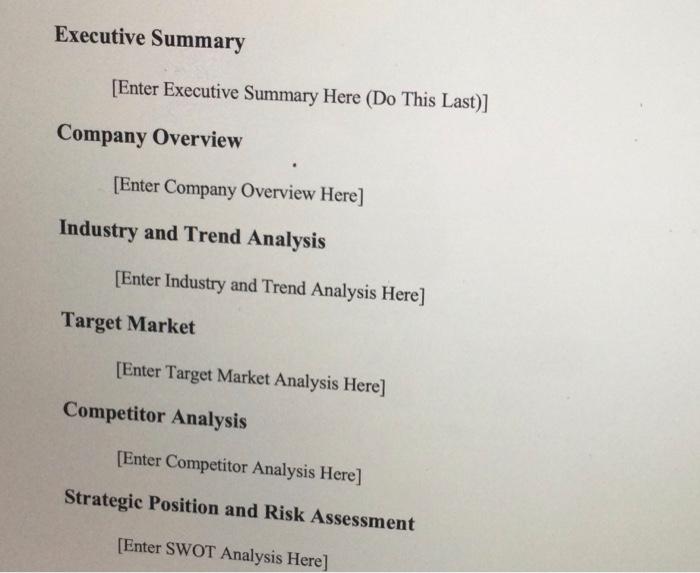 Turn in Your Final Marketing Plan for your Chosen