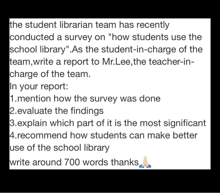 the student librarian team has recently conducted