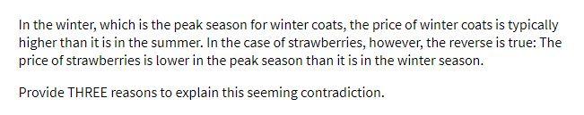 In the winter, which is the peak season for