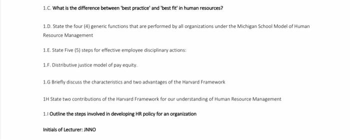 1.C. What is the difference between 'best