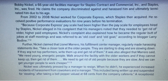 Bobby Nickel, a 66-year-old facilities manager