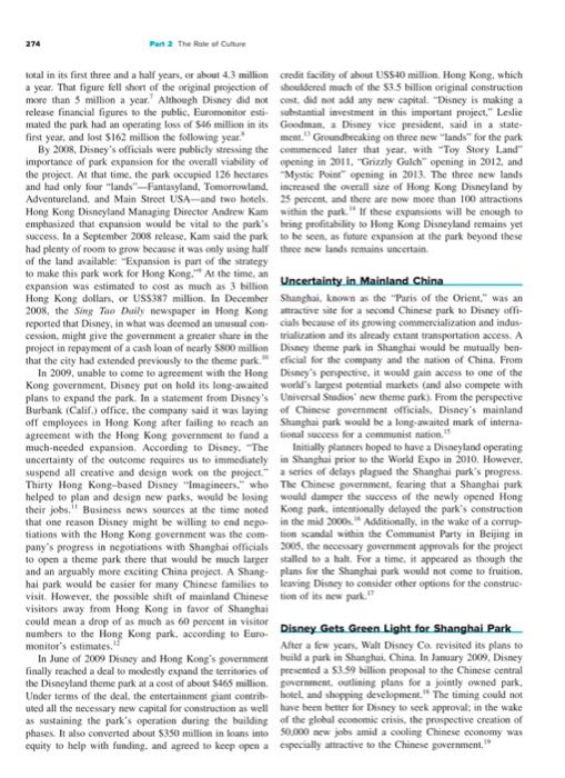 In-Depth integrative Case 2. 1b Disney in Asia