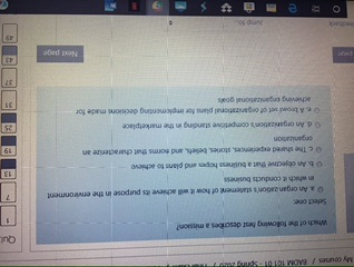 My courses / BADMOTORS Which of the following