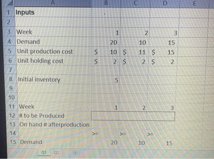 Question 1 (20 points): A company faces the