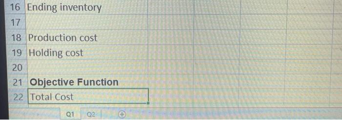 Question 1 (20 points): A company faces the