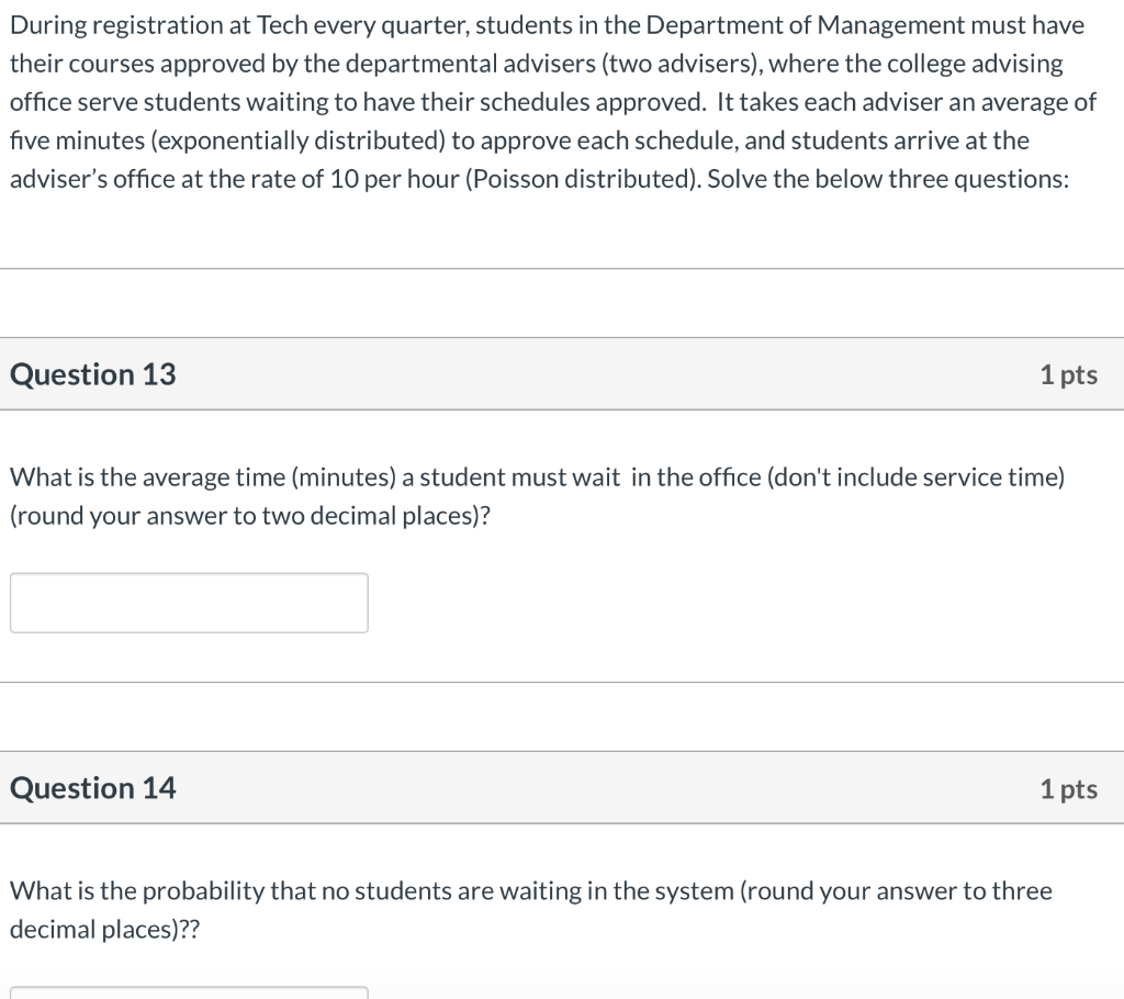 During registration at Tech every quarter,