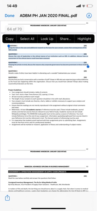 Using the facts in the case and additional