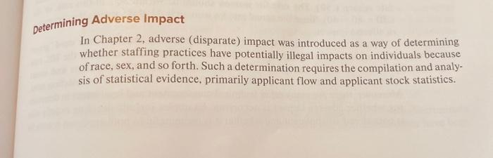 Pages 355-358 cover Determining Adverse Impact.