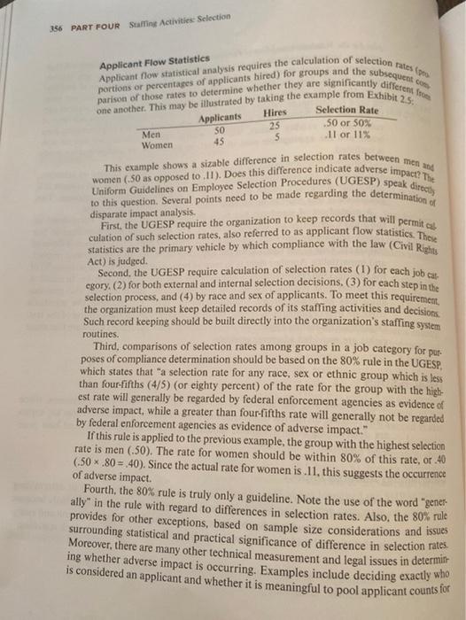 Pages 355-358 cover Determining Adverse Impact.