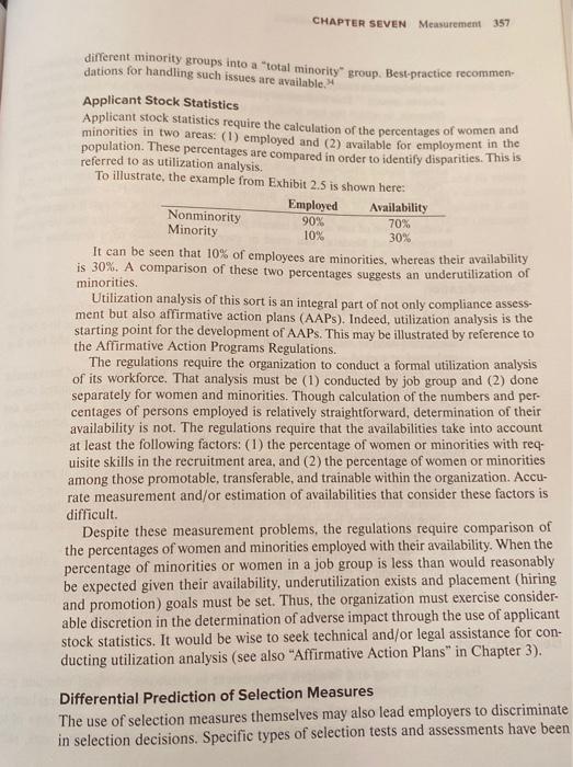 Pages 355-358 cover Determining Adverse Impact.