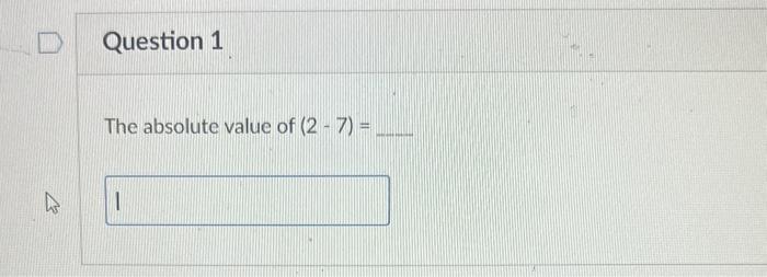 The absolute value of (27)=