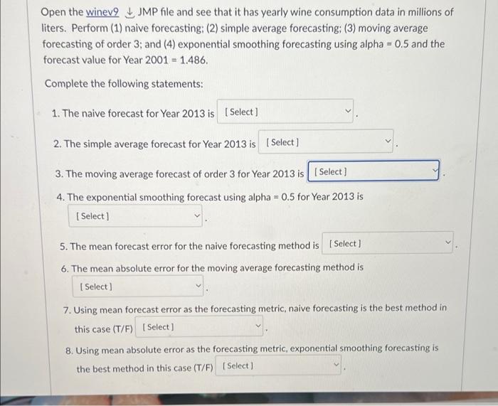 winev9.jmp winev9.jmp 1 Columns (2/0) Year Wine