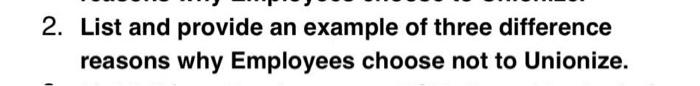 2. List and provide an example of three