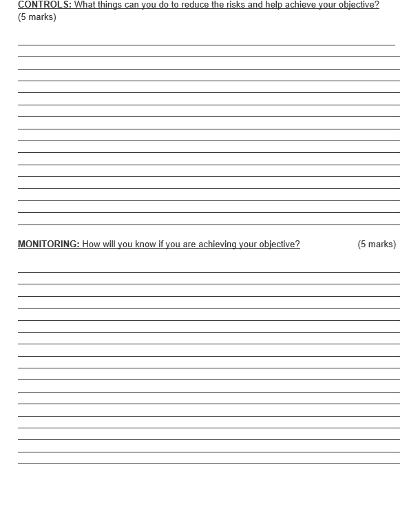 CONTROLS: What things can you do to reduce the