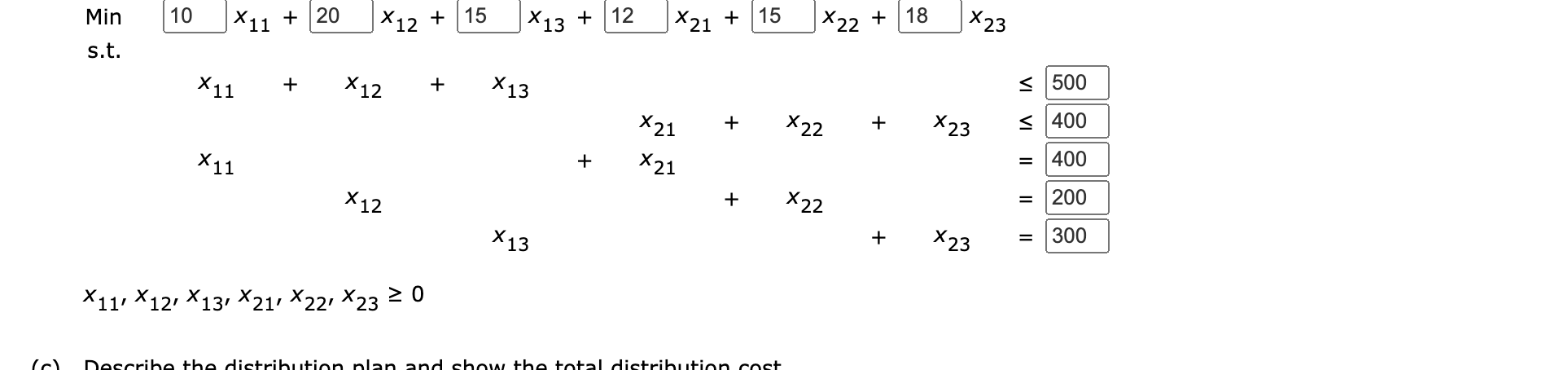 thousands of dollars) are as follows. (a) Develop