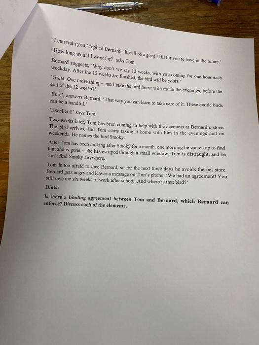 C. Case exercise (40 marks) You are required to