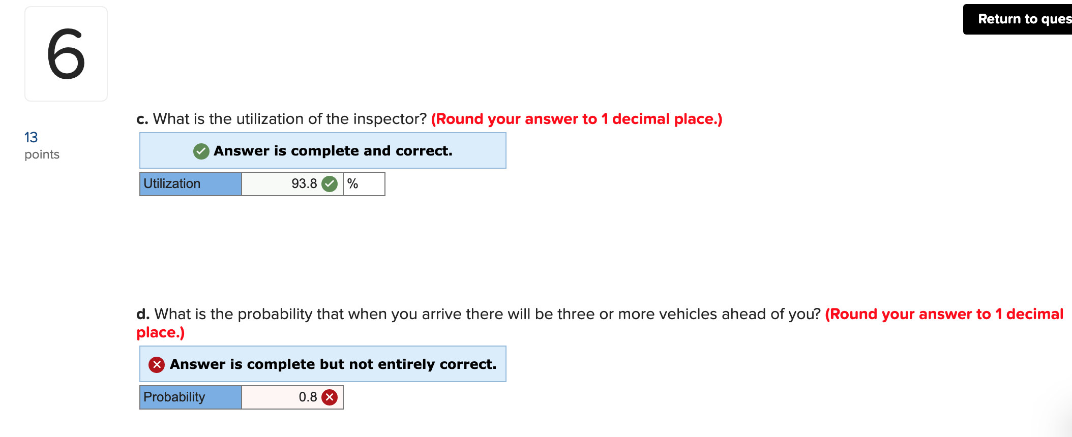 Problem 10-19 At a border inspection station,