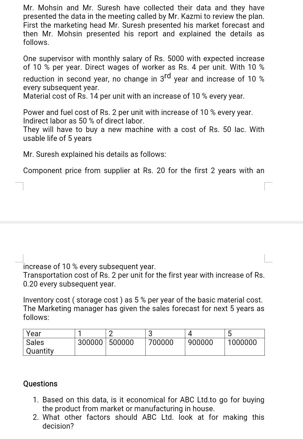 Q. 1 Read the small case study about Cadbury