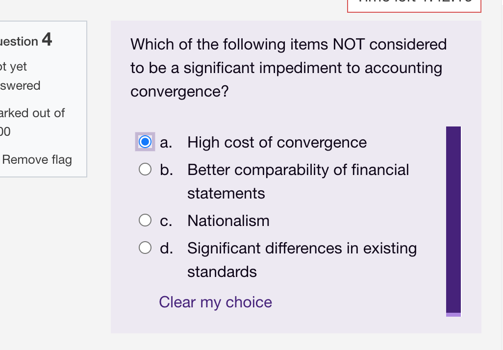 Time left 1:20:46 estion 7 What important issues