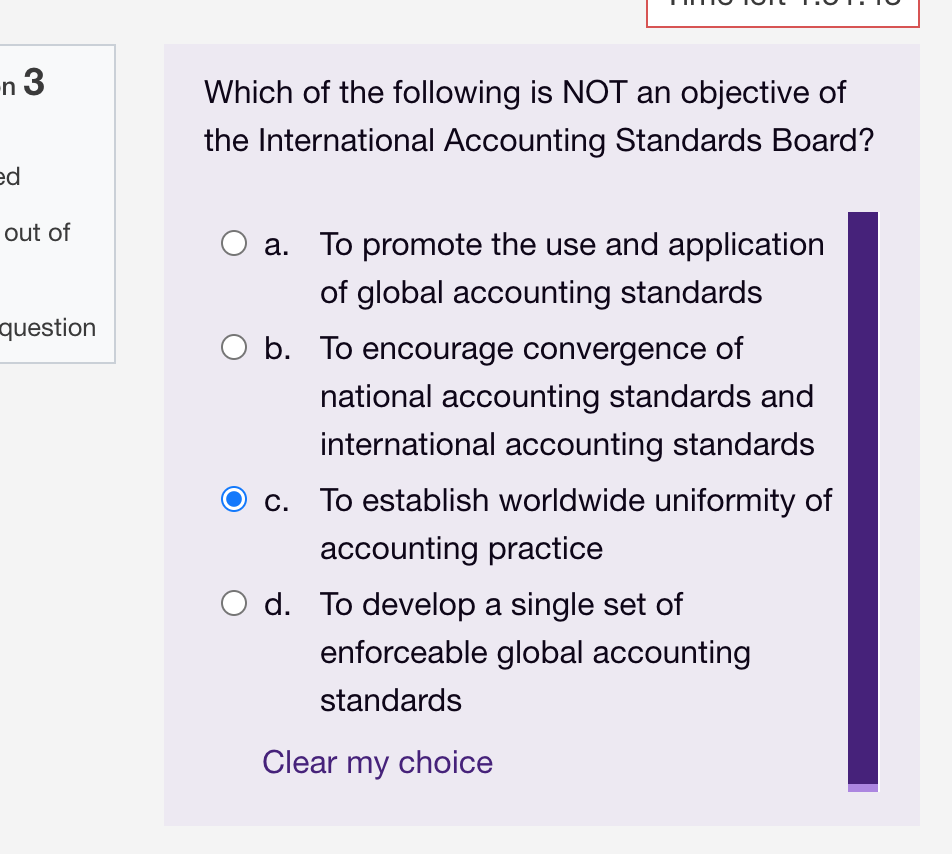 Time left 1:20:46 estion 7 What important issues