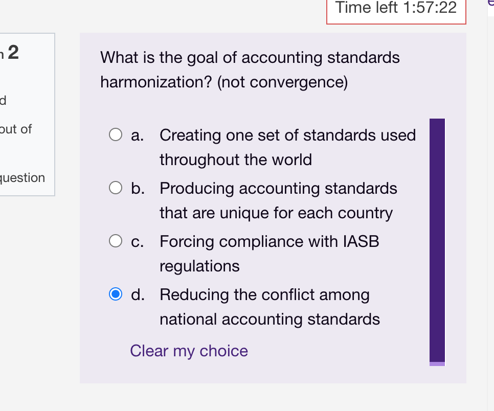 Time left 1:20:46 estion 7 What important issues