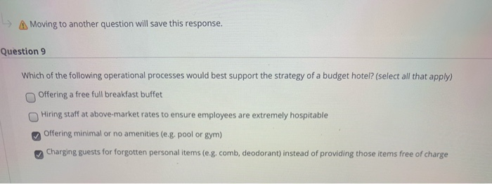 Question Completion Status: Moving to another