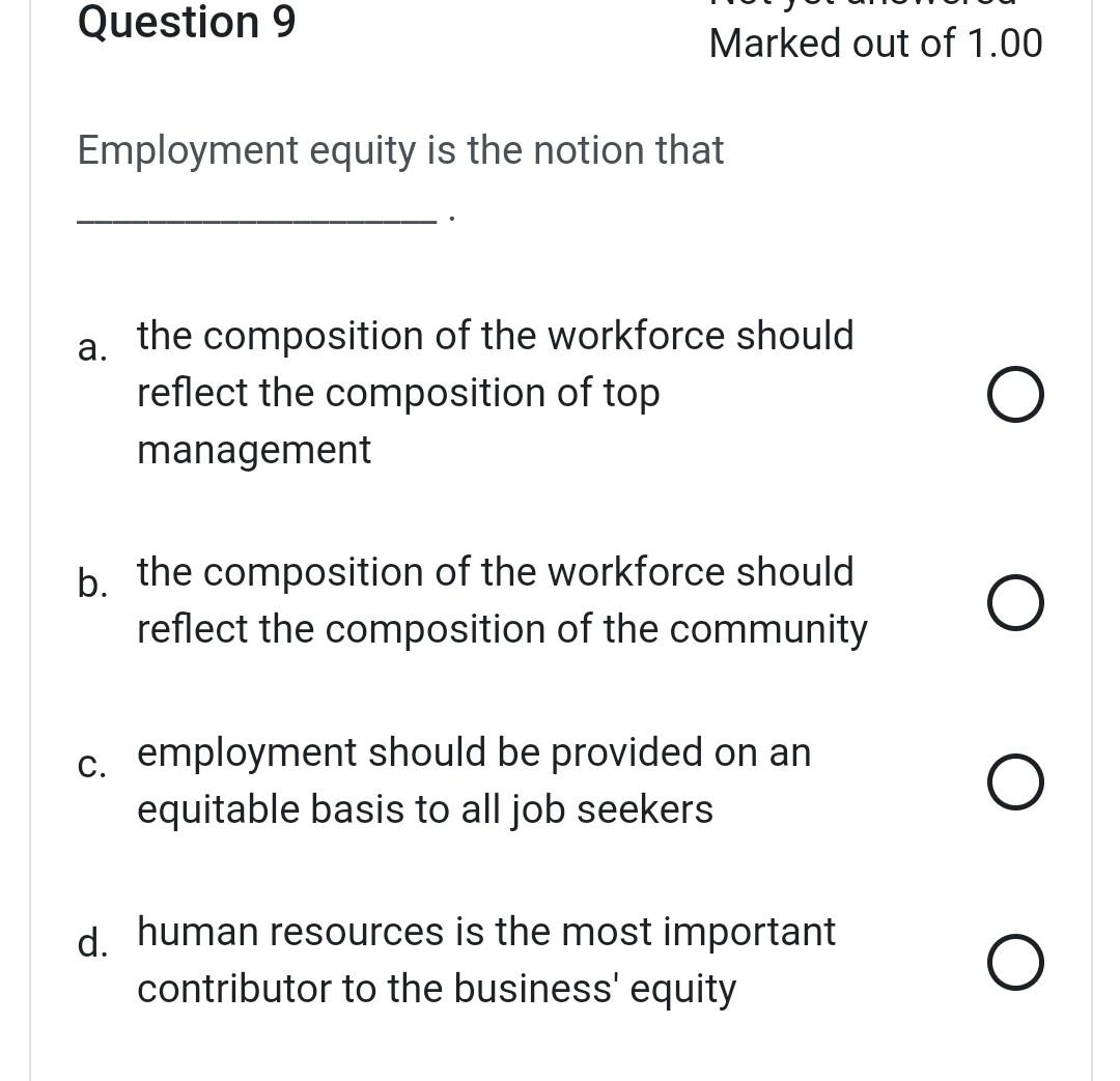 Marked out of 1.00 A reason for the success of