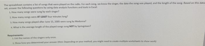 what would be the formulas used for each question