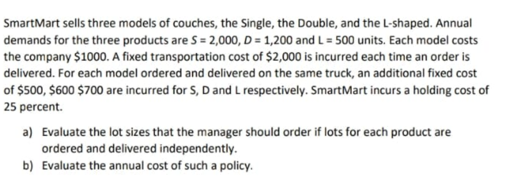 solve this question by hand and excel. explain