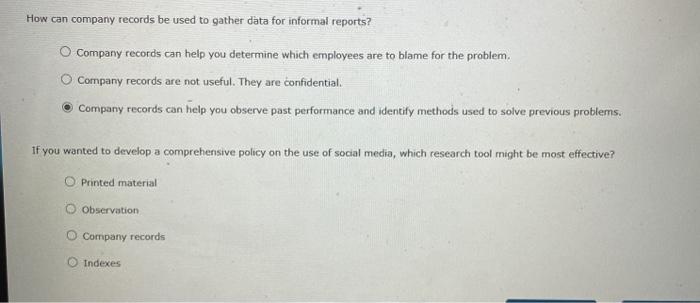 How can company records be used to gather data