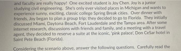 please help and faculty are really happy! One