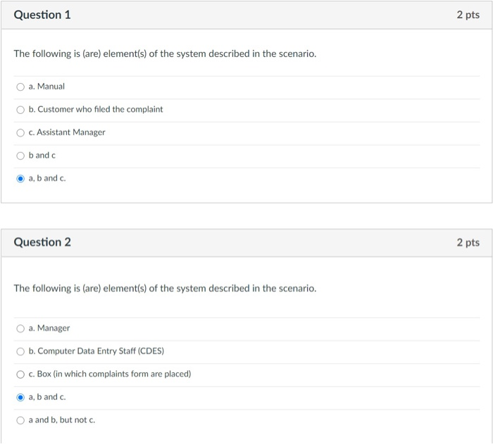 Please answer all. I am not sure my answer The