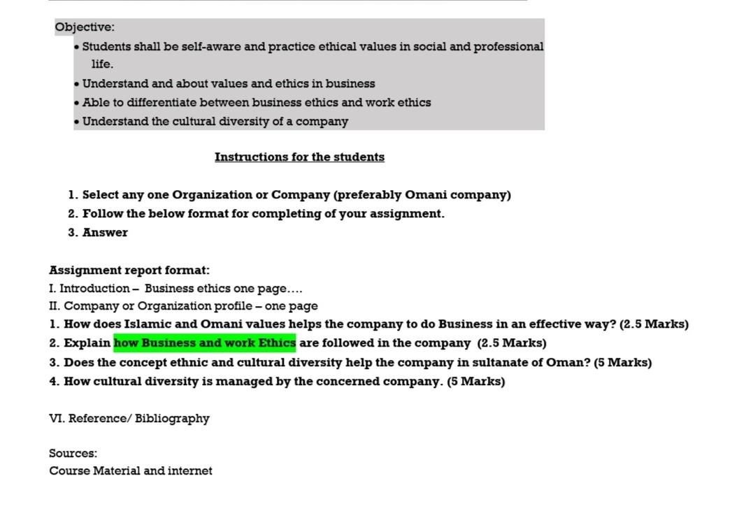 This assignment about business ethics.. Please