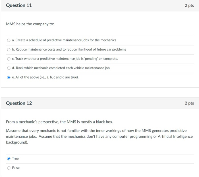 Please answer all. I am not sure my answer The