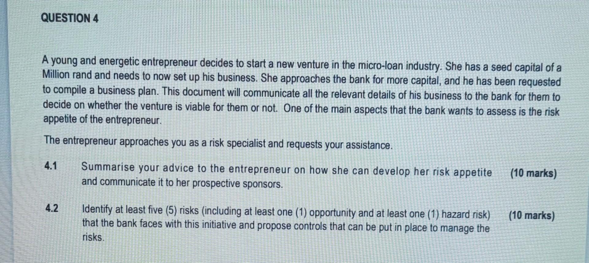 Subject: Risk Management Framework and Measuring