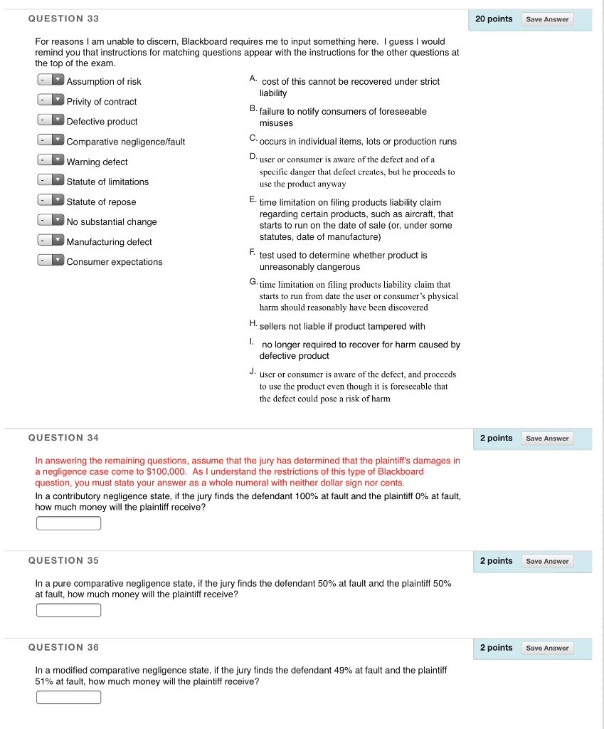 QUESTION 33 20 points Save Answer For reasons I