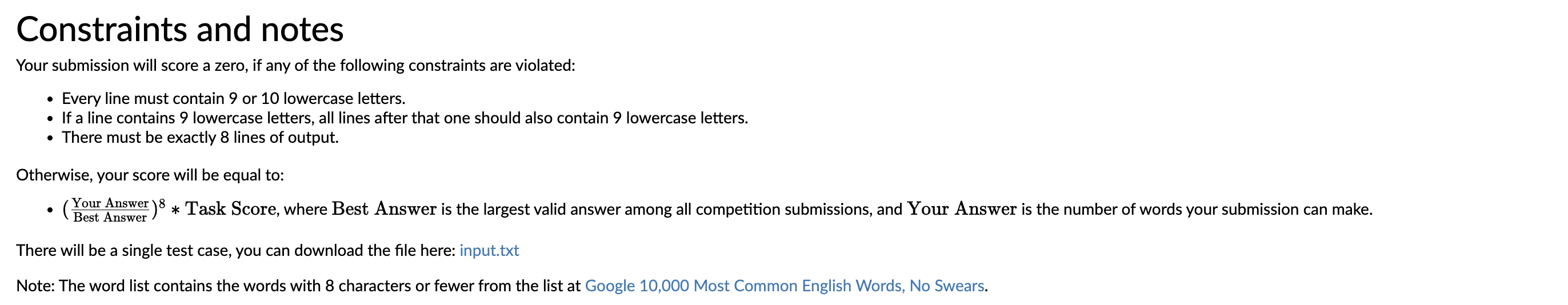 Combo Locks Time limit: 1000ms In this challenge,