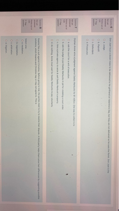 PLEASE ANSWER ALL I WILL GIVE 10/10 h Don Juan