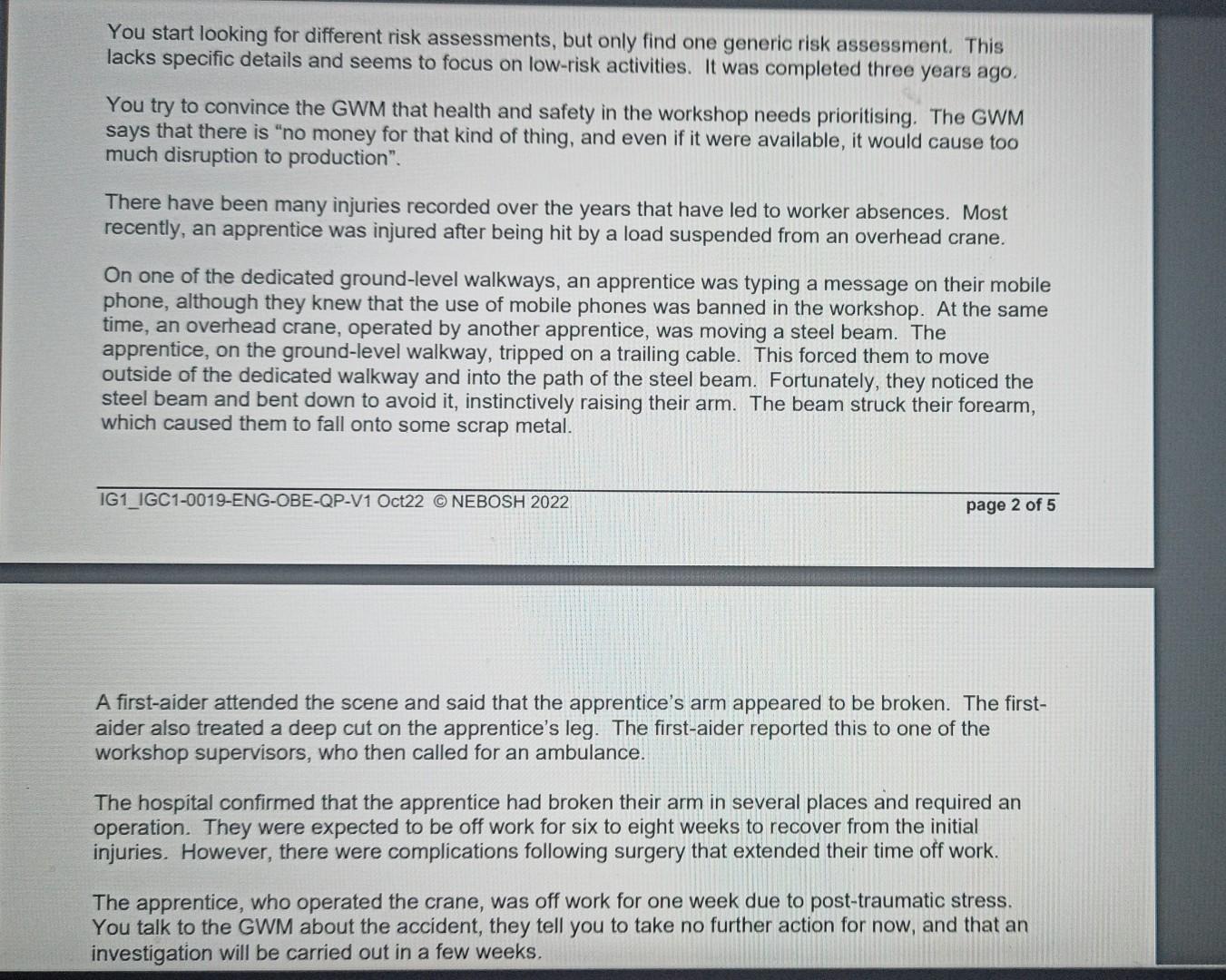 A steel-working organisation operates 30