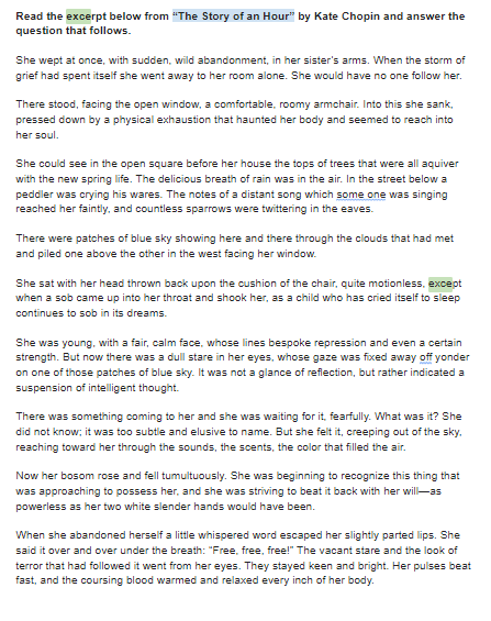 Read the excerpt below from "The Story of an