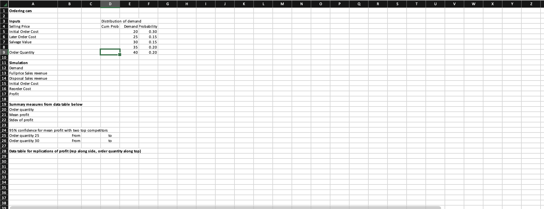 In August of the current year, a car dealer is