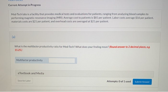 Current Attempt in Progress Med-Tech labs is a
