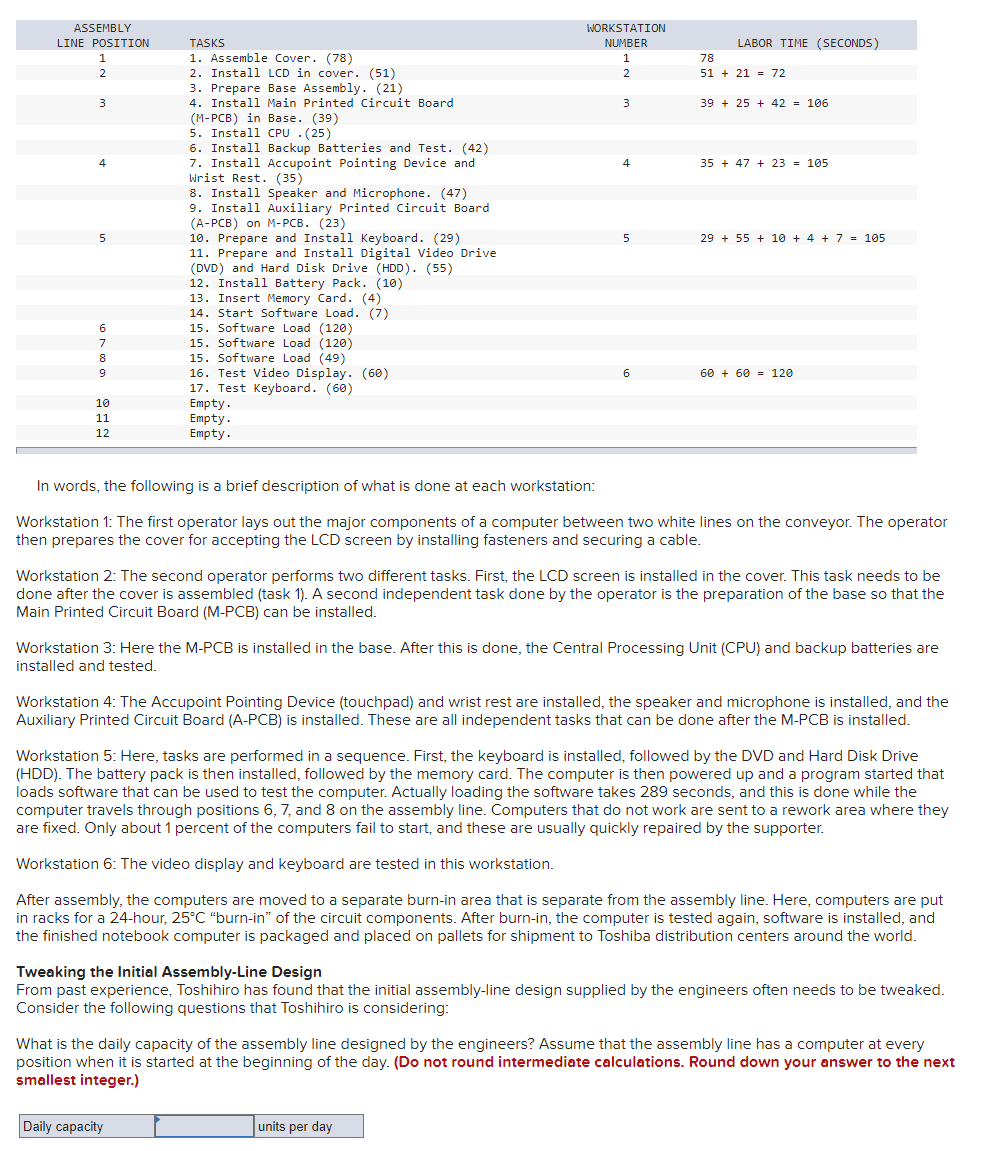 Toshiba's Notebook Computer Assembly Line 1