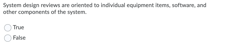 System design reviews are oriented to individual