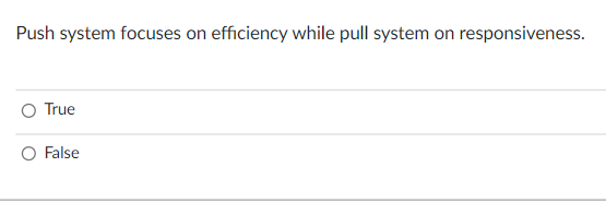 I will rate Push system focuses on efficiency