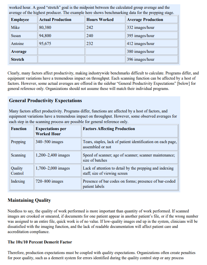 In the article entitled Benchmarking Imaging: